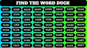 Puzzle Test for You IQ: 99% Will Fail To Find The Word Duck in this Picture in 5 Secs