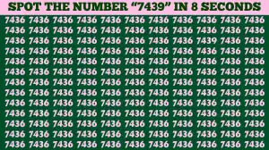 Puzzle to Test Your IQ: Only a Genius Brain Can Spot the Number 7439 in this Picture within 8 secs!