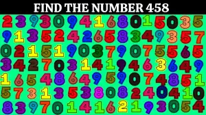 Thinking Test: Only 5% of People Can Spot the Number 458 in This Optical Illusion Within 8 Seconds