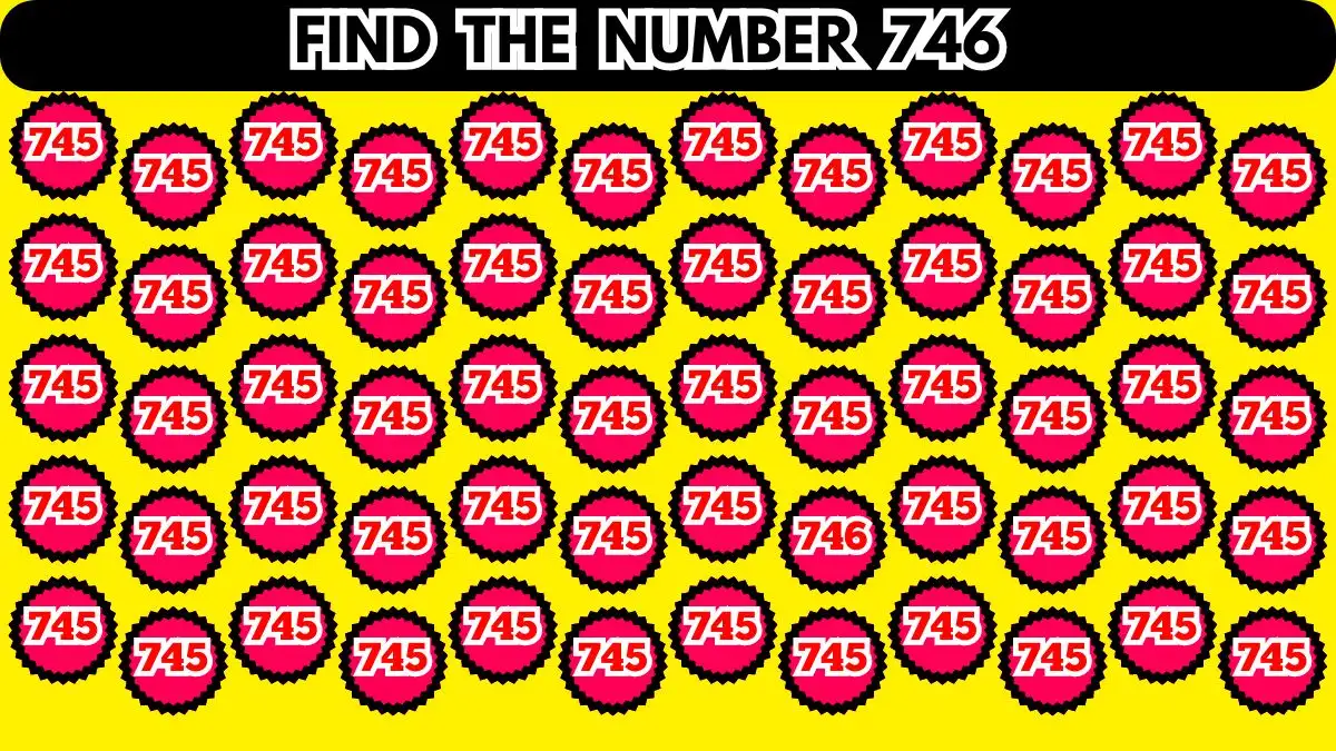 Izazov optičke iluzije: pokušajte pronaći broj 746 u 10 sekundi