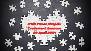 Check with us the Crossword Puzzle Findings for Irish Times Simplex dated 9th April 24