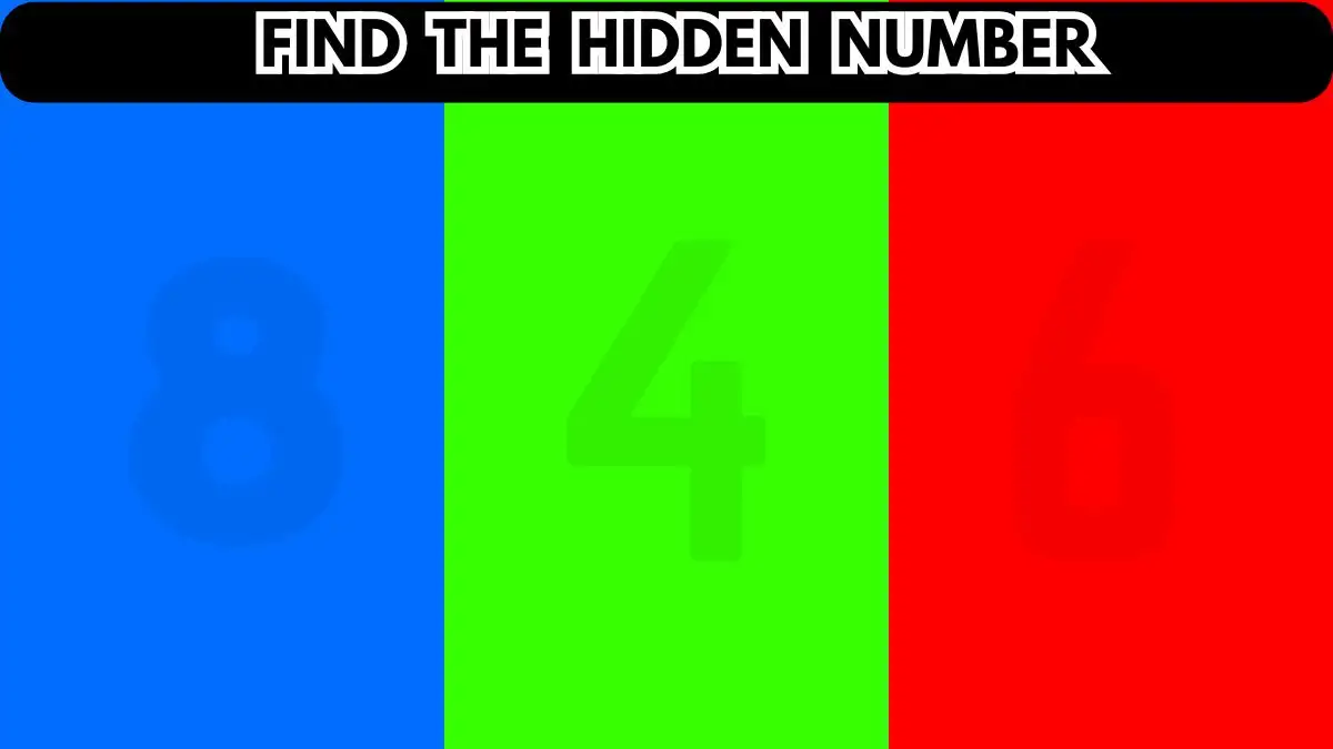 Optical Illusion: Try to Find the Hidden Number in 10 Seconds