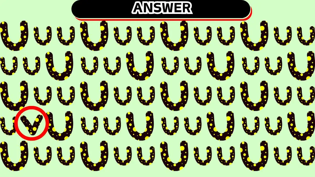 Optical Illusion: Can You Find the Letter V in 10 Seconds?
