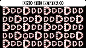 Optical Illusion: Can You Find the Letter O Among D in 10 Seconds?