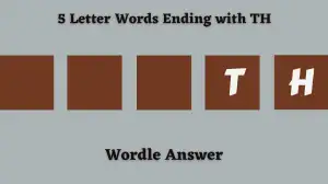 5 Letter Words Ending with TH All Words List