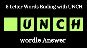 5 Letter Words Ending with UNCH All Words List