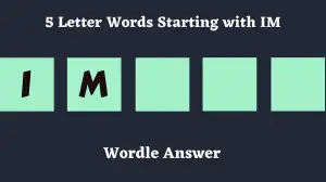 5 Letter Words Starting with IM All Words List