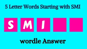 5 Letter Words Starting with SMI All Words List