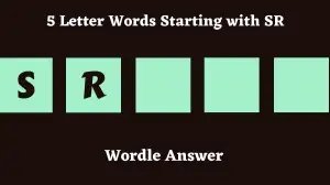 5 Letter Words Starting with SR All Words List