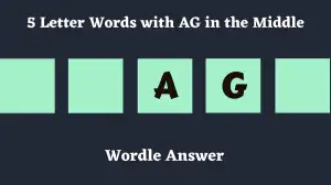 5 Letter Words with AG in the Middle  All Words List