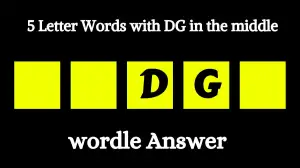 5 Letter Words with DG in the middle All Words List