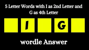 5 Letter Words with I as 2nd Letter and G as 4th Letter All Words List