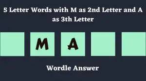 5 Letter Words with M as 2nd Letter and A as 3th Letter All Words List