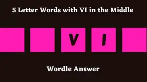 5 Letter Words with VI in the Middle All Words List