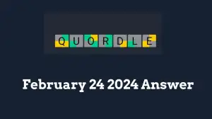 Quordle Daily Sequence Answer Today February 24 2024