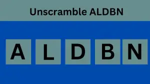 Unscramble ALDBN Jumble Word Today