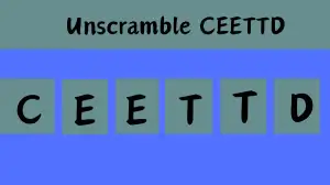 Unscramble CEETTD Jumble Word Today