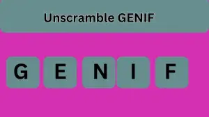 Unscramble GENIF Jumble Word Today