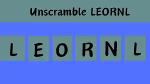 Unscramble LEORNL Jumble Word Today