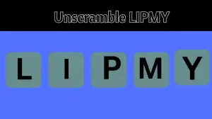 Unscramble LIPMY Jumble Word Today