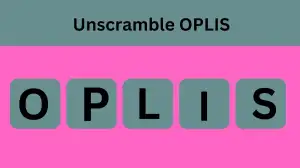 Unscramble OPLIS Jumble Word Today