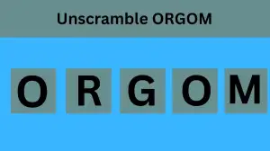 Unscramble ORGOM Jumble Word Today