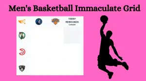 Which Basketball player who has played for the Boston Celtics and amassed over 10,000 rebounds in their career? Men's Basketball Immaculate Grid answers February 28 2024