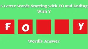 5 Letter Words Starting with F and Ending with Y All Words List