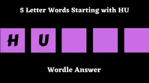 5 Letter Words Starting with HU All Words List