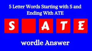 5 Letter Words Starting with S and Ending With ATE All Words List