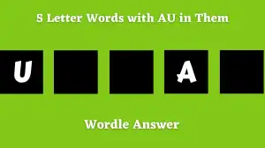 5 Letter Words with AU in Them All Words List