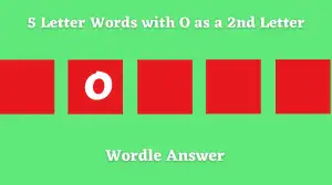 5 Letter Words with O as a 2nd Letter  All Words List