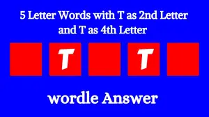 5 Letter Words with T as 2nd Letter and T as 4th Letter All Words List