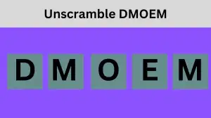 Unscramble DMOEM Jumble Word Today