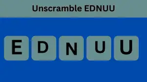 Unscramble EDNUU Jumble Word Today