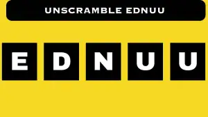 Unscramble EDNUU Jumble Word Today