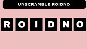 Unscramble ROIDNO Jumble Word Today