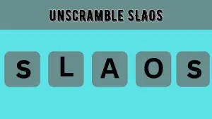 Unscramble SLAOS Jumble Word Today