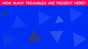 Brain Teaser Eye Test: How Many Triangles are there in this Image?