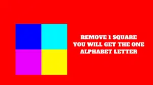 Brain Teaser For Geniuses: Only Genius Can Find the Correct Alphabet by Removing 1 Square in this Image in 7 Secs