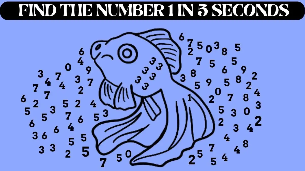 Brain Teaser for Geniuses: Only the smartest can Find the Hidden Number 1 in this Image in 5 seconds