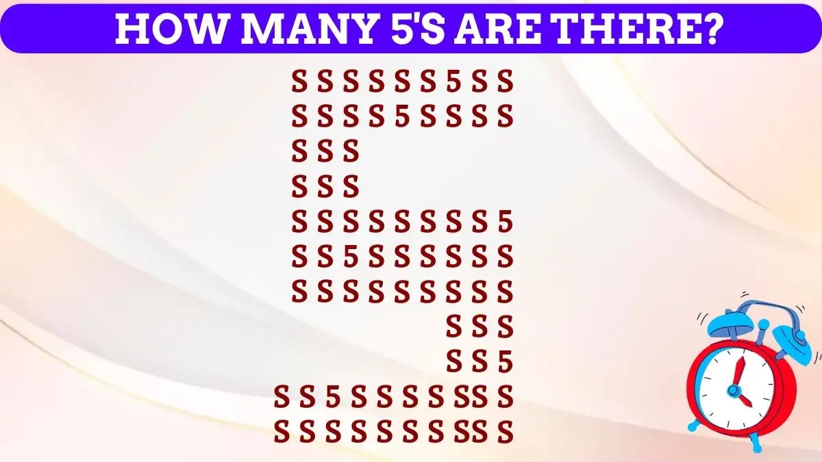 Cryptic Challenges: How Many 5s Can You Spot?