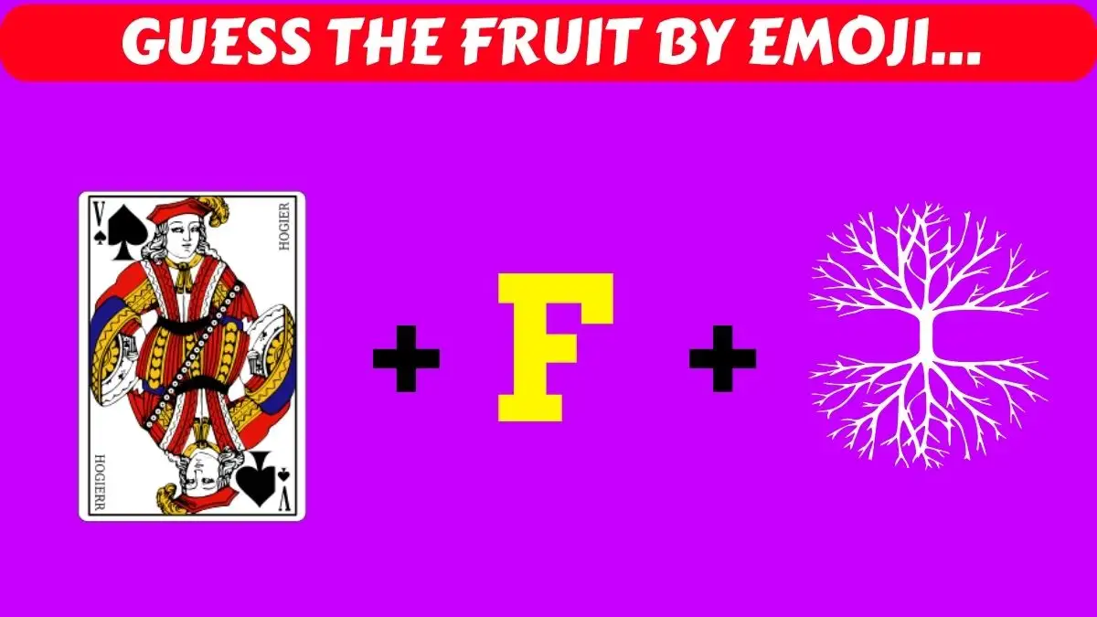 Emoji Riddles: Can You Guess The Fruit Name by Emoji in 5 Secs?