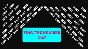 Observation Brain Challenge: Only 4k Vision People can Find the Number 2467 among 2457 in 14 Secs