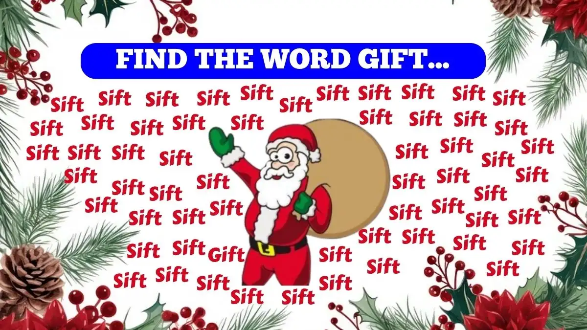 Observation Brain Test: Only Visually Talented people can find the Word Gift in 6 seconds