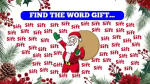 Observation Brain Test: Only Visually Talented people can find the Word Gift in 6 seconds