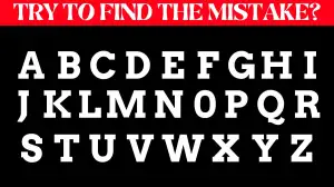 Observation Visual Test: Only high intelligent human Can Spot the Mistake in this Image in 7 Secs