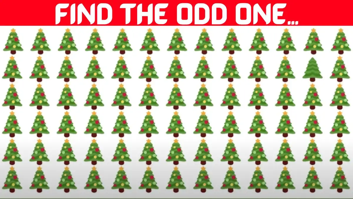 Odd One Out Puzzle: Can you Find the Odd Tree in 7 Secs?