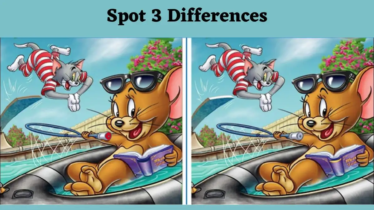 Optical Illusion Find and Seek: Are you Smart enough to Spot 3 Differences between the Tom and Jerry images in 15 Secs?