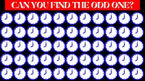 Optical Illusion Visual Test: You have X-Ray vision if you can spot the Odd Clock in 6 Secs